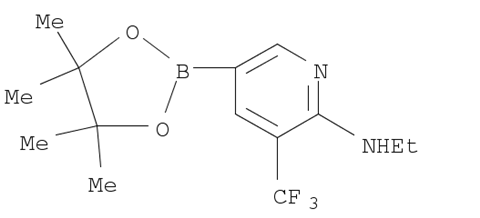 N-ethyl-5-(4,4,5,5-tetramethyl-1,3,2-dioxaborolan-2-yl)-3-(trifluoromethyl)pyridin-2-amine